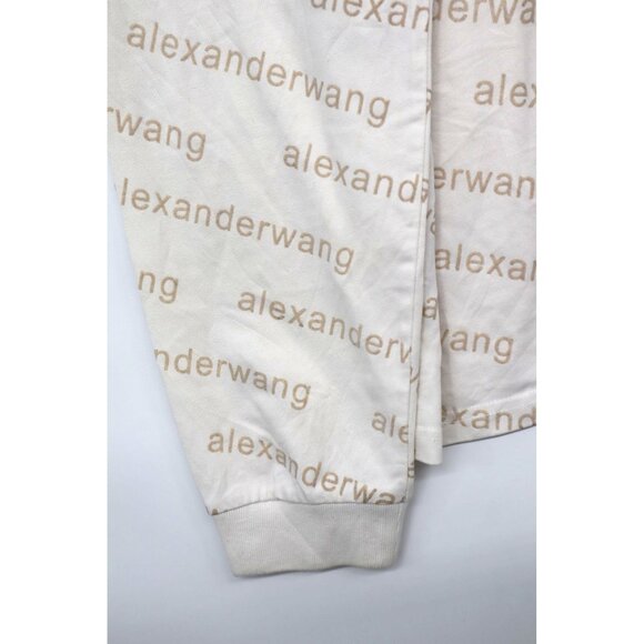 Alexander Wang Womens Logo Print Long Sleeve Shirt L - Picture 11 of 11
